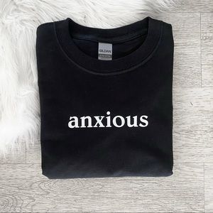 ❌SOLD OUT❌ Anxious Graphic Crewneck Long Sleeve Tee